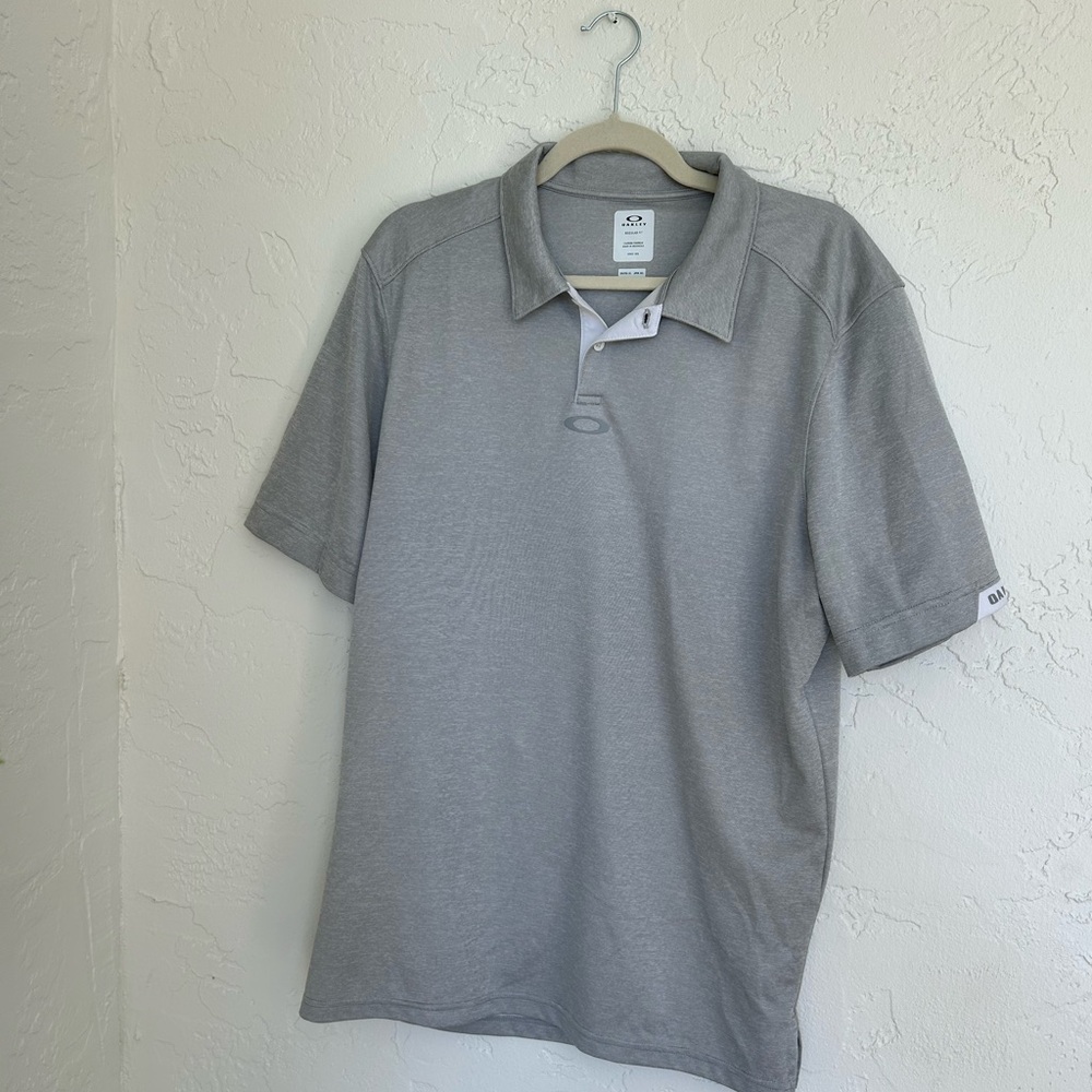 Oakley Men's Classic Gray Polo Shirt